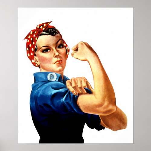 Modern Rosie the Riveter Poster