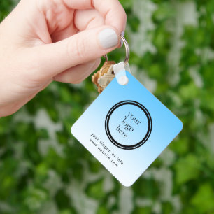 Modern Round Business Promotional Keychain