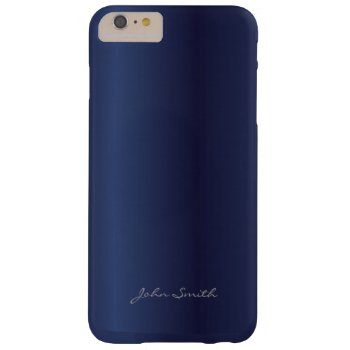 Modern Royal Blue With Custom Name Barely There Iphone 6 Plus Case by caseplus at Zazzle