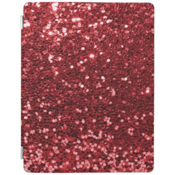 Modern Ruby Red Faux Glitter Print Ipad Smart Cover by its_sparkle_motion at Zazzle