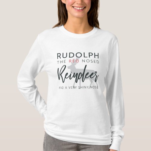 Modern Rudolph the Red Nosed Reindeer T_Shirt