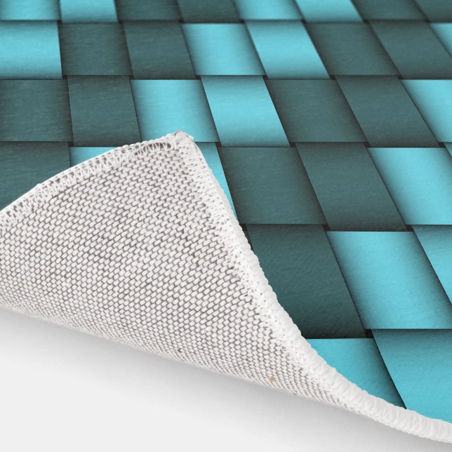 Modern Rug Blue Weave Pattern (Indoor)