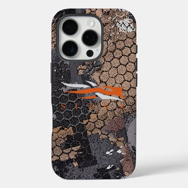 Modern Rugged Hunting Camo Geometric Pattern dad Case-Mate iPhone Case (Back)