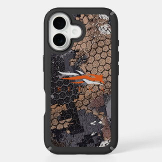 Modern Rugged Hunting Camo Geometric Pattern dad iPhone 16 Case