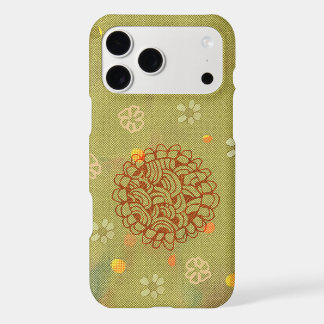 Modern Rust Green Sun Blossom iPhone 17 Pro Max Case
