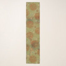 Modern Rust Green Sun Blossom