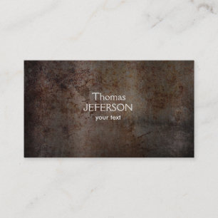 Modern rust metal texture Business Card
