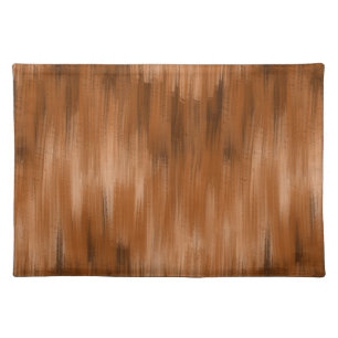 Modern Rust Monochromatic Abstract Cloth Placemat