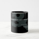 Modern Rustic Ampersand Wedding Mug<br><div class="desc">Modern rustic typographic ampersand wedding mug. Bride and groom with right aligned wedding date and location. Large rustic ampersand in gray green and black background. To adjust the layout, click Personalize It Further, then Edit Text and click and drag sections to desired locations. Use Cntrl to select and move multiple...</div>
