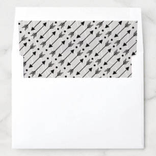 Modern Rustic Arrow Pattern Envelope Liner