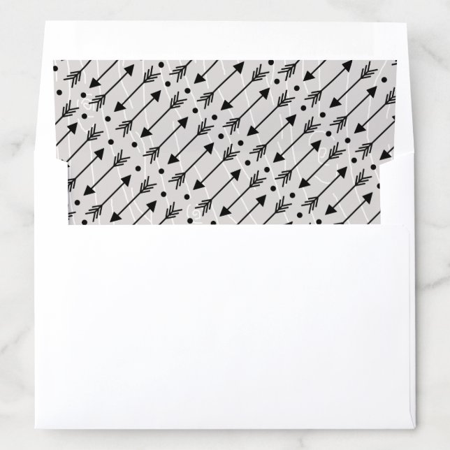Modern Rustic Arrow Pattern Envelope Liner (In Envelope)