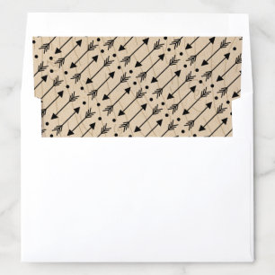 Modern Rustic Arrow Pattern Envelope Liner