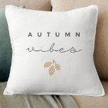 Modern Rustic Autumn Vibes Decorative Throw Pillow<br><div class="desc">Custom-designed decorative throw pillow for the autumn season featuring "Autumn Vibes" modern rustic design.</div>