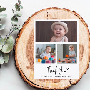 Modern & Rustic Baby Shower Thank You Photo Postcard