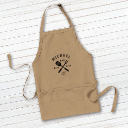 Modern Rustic BEST DAD EVER Father&#39;s Day Adult Apron