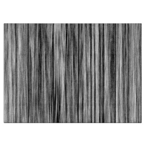 Modern rustic black gray wood grain pattern cutting board