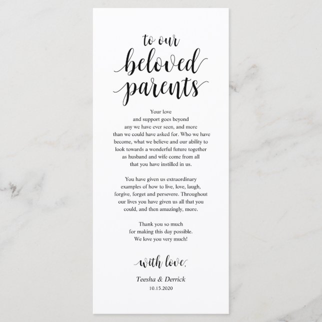 Modern Rustic, Black Place Setting Thank You Cards (Front)