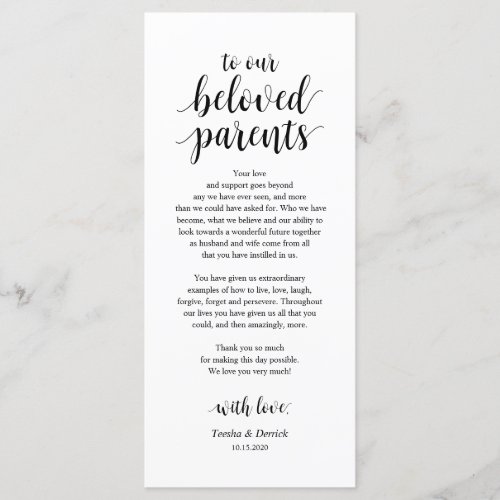 Modern Rustic Black Place Setting Thank You Cards