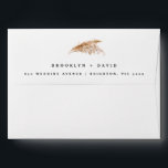 Modern Rustic Boho Pampas Grass Wedding  Envelope<br><div class="desc">Modern Rustic Boho Pampas Grass Wedding envelope

White boho pampas grass wedding invitation envelope featuring a pampas grass image on the outside and inside the envelope.</div>