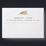 Modern Rustic Boho Pampas Grass Wedding  Envelope<br><div class="desc">Modern Rustic Boho Pampas Grass Wedding envelope

White boho pampas grass wedding invitation envelope featuring a pampas grass image on the outside and inside the envelope.</div>