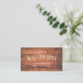 modern rustic business card (Standing Front)