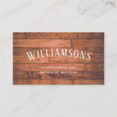 modern rustic business card (Front)