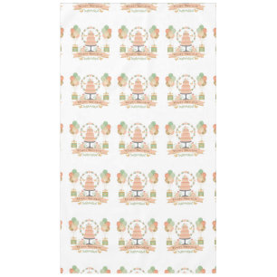 modern rustic chic birthday tablecloth