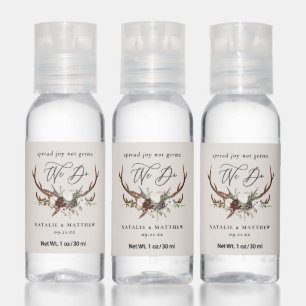 Modern rustic chic elegant hand sanitizer