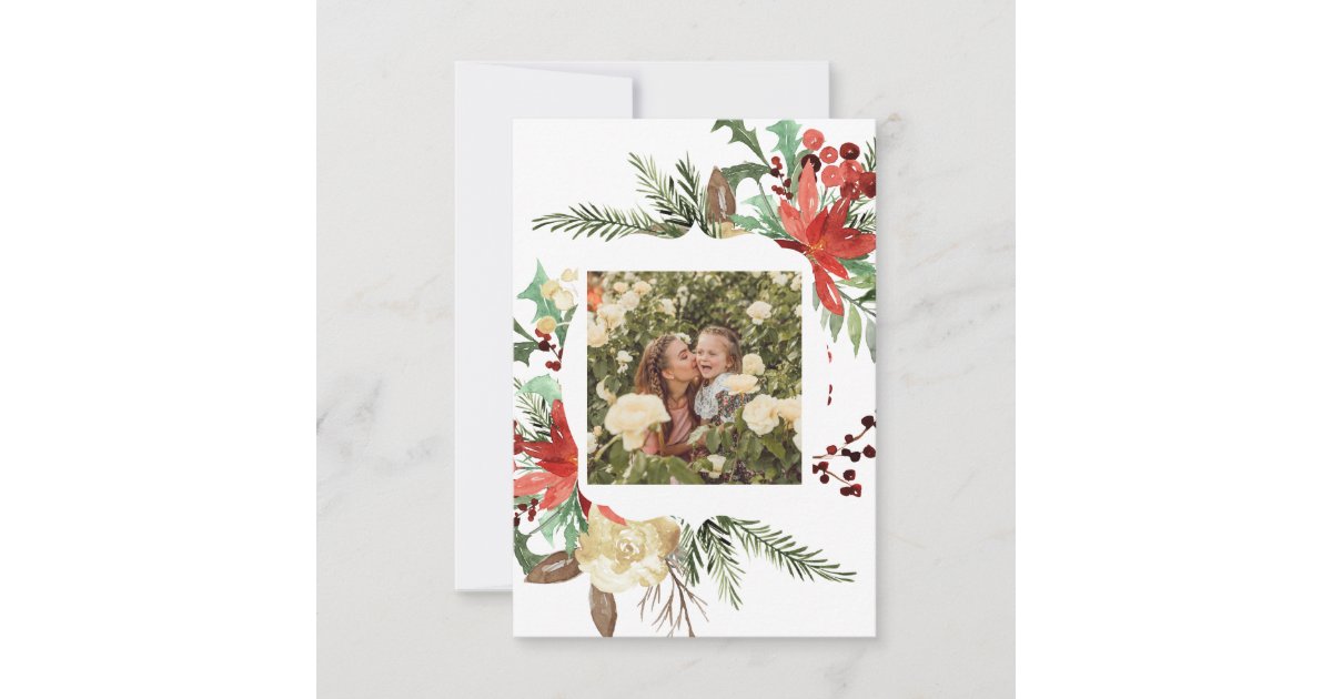 Modern Rustic Christmas Photo Cards Zazzle
