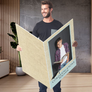 Modern Rustic Congratulations Graduation Photo Big Card