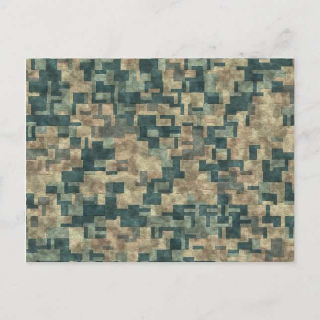 Modern & Rustic Elegance: Abstract Wall Stone Art Postcard (Front)