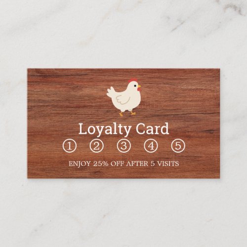 Modern Rustic Farmhouse Business Loyalty Card
