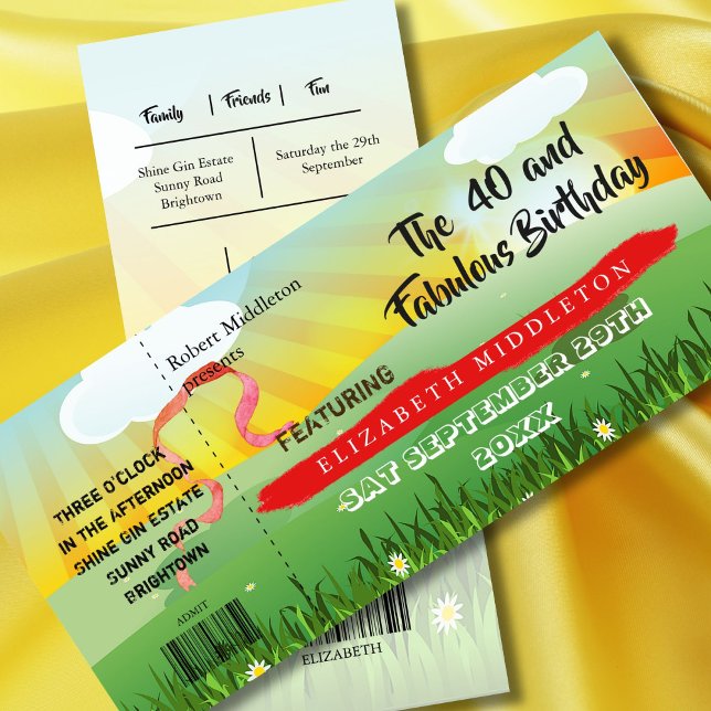 Modern Rustic Festival  40th Birthday  (Creator Uploaded)