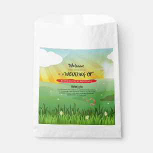 Modern Rustic Festival Wedfest Wedding Welcome Favor Bag