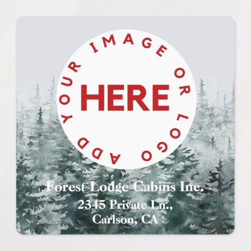 Modern Rustic Forest Custom Logo Family Business  Labels