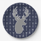 Modern Rustic Gray Deer & White Arrows