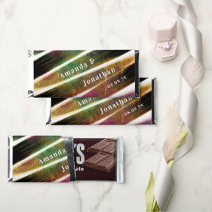 Modern Rustic Hershey Chocolate Bar Wedding Favor