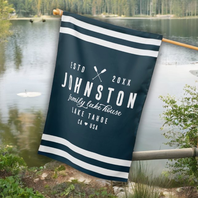 Modern Rustic Lake House | Navy White House Flag (Creator Uploaded)
