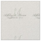 Modern Rustic Linen Wedding Monogram