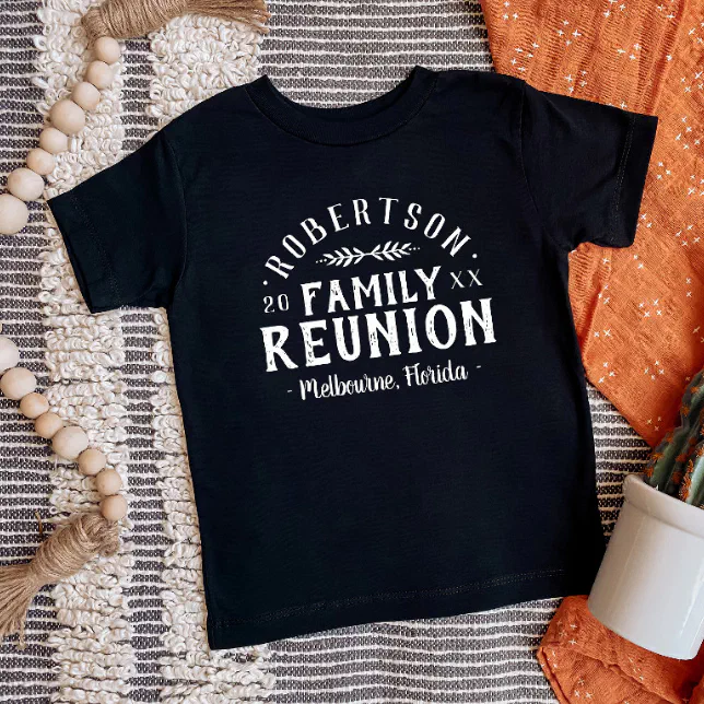 Modern Rustic Personalized Family Reunion Tee | Zazzle