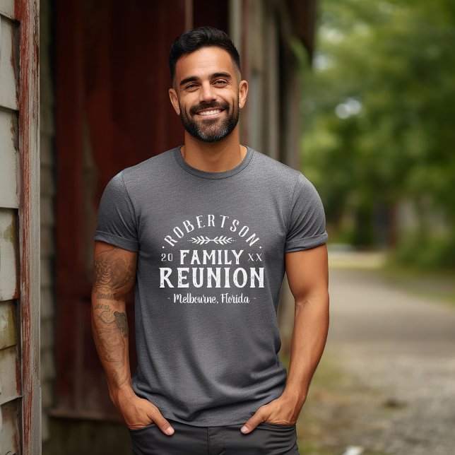 Modern Rustic Personalized Family Reunion Tee (Creator Uploaded)