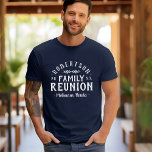 Modern Rustic Personalized Family Reunion Tee<br><div class="desc">Create a custom keepsake Family Reunion t-shirt for babies, kids and adults. Personalize it with your family name, the year, location or any other custom text. Click the Customize It button to change fonts and colors, add your own text and photos. Select from all of our clothing styles to create...</div>