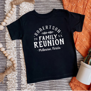 Modern Rustic Personalized Family Reunion Tee