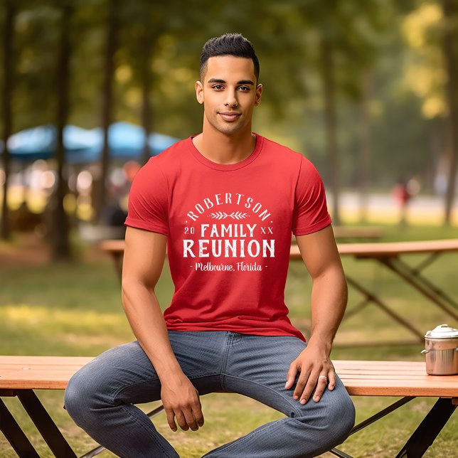 Modern Rustic Personalized Family Reunion Tee (Creator Uploaded)