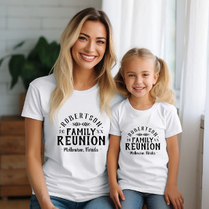 Modern Rustic Personalized Family Reunion Tee