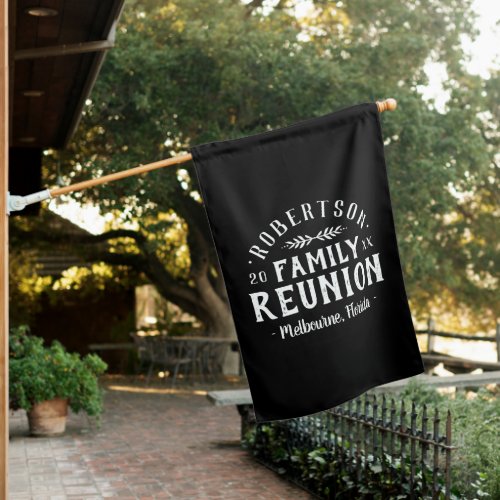 Modern Rustic Personalized Family Reunion Welcome