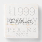 Modern Rustic Personalized Family Scripture Custom