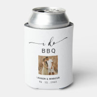 Modern Rustic Photo Calligraphy I Do BBQ