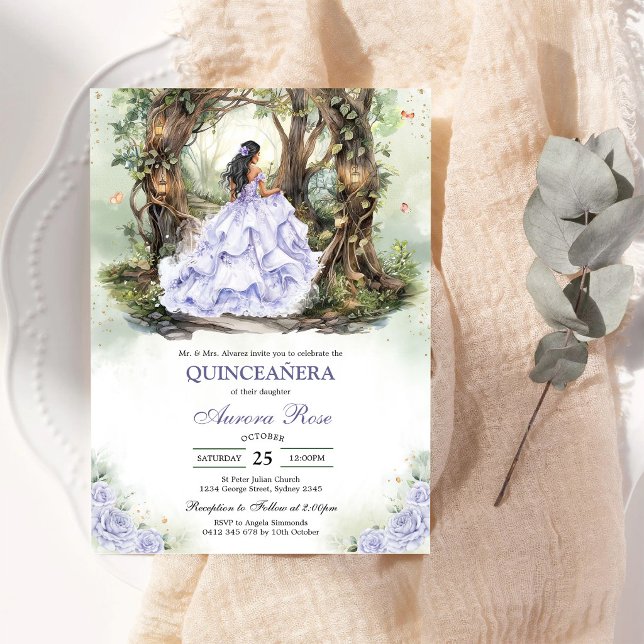Modern Rustic Quinceanera Invitation (Creator Uploaded)