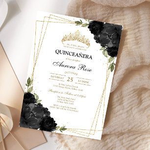 Modern Rustic Quinceanera Invitation